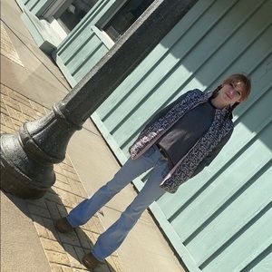 Tribal REVERSIBLE vest!  Animal print is my Fav!